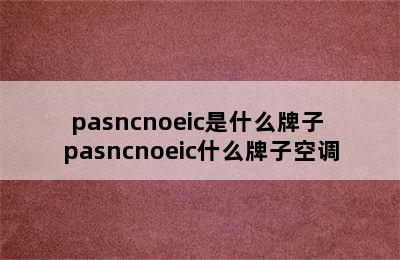 pasncnoeic是什么牌子 pasncnoeic什么牌子空调